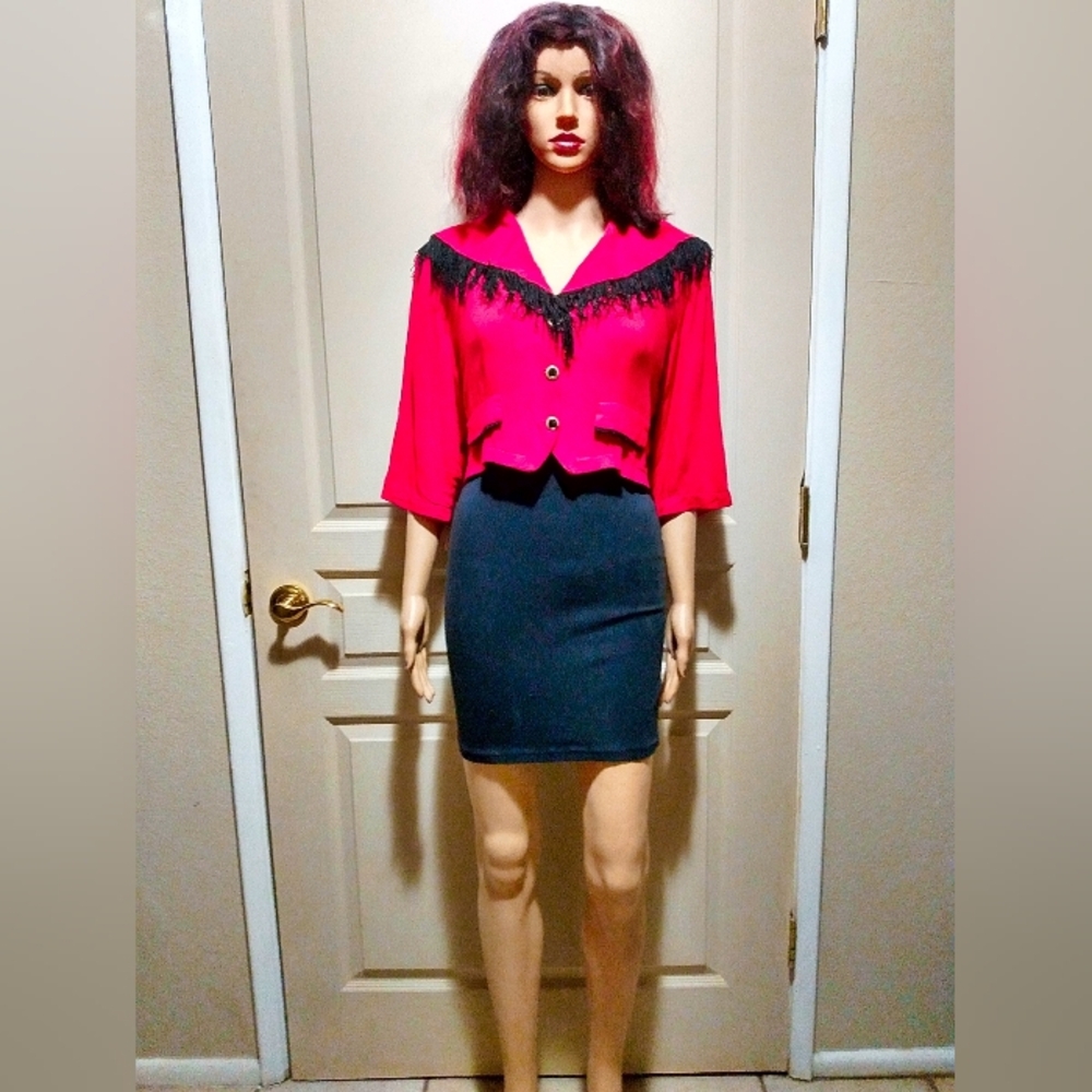 Vintage Cropped Tassel Bolero  Jacket.